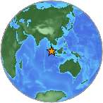 Earthquake location 0.3521S, 98.6182W