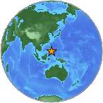 Earthquake location 7.5015S, 125.7531W