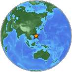 Earthquake location 19.5186S, 120.3761W