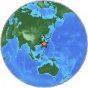 Light earthquake 4.5 mag, 88  km NE of Hirara, Japan