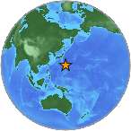 Earthquake location 23.2135S, 143.8146W