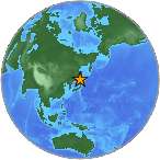 Earthquake location 45.3381S, 141.8049W