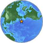 Earthquake location 52.051S, 177.2483W