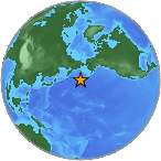 Earthquake location 51.8105S, 178.5022W