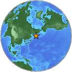 Earthquake location 53.501S, 161.311W