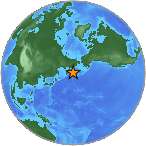 Earthquake location 54.1705S, 169.2155W