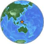 Earthquake location 2.5385S, 128.3692W
