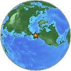 Earthquake location 66.198S, -157.2586W