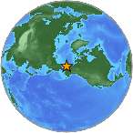 Earthquake location 67.812S, -162.0569W
