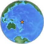 Earthquake location -17.263S, -178.4549W