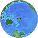 Earthquake location -20.1397S, -173.4656W