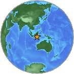 Earthquake location -5.8102S, 112.5068W